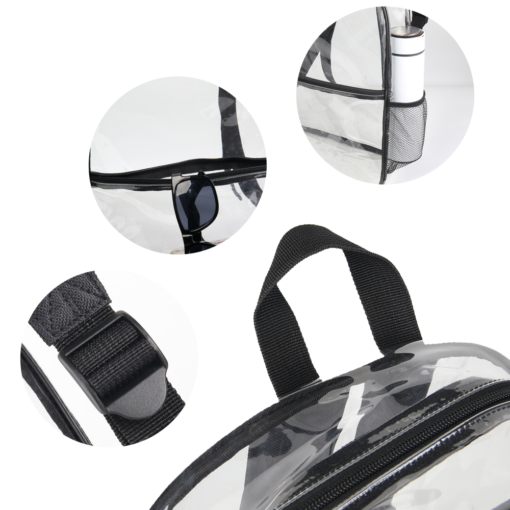 Heavy Duty Multi-Function PVC Clear Backpack