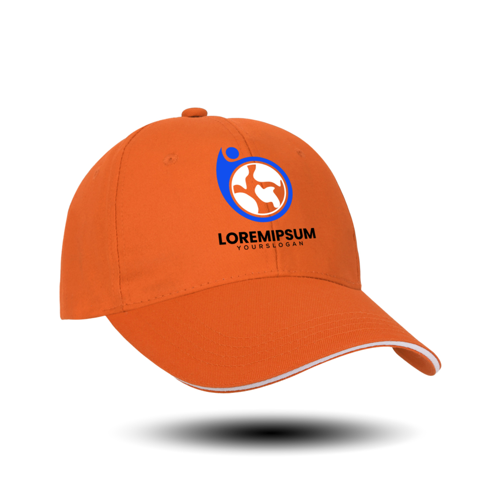 Classic 6-Panel Cotton Twill Sandwich Cap