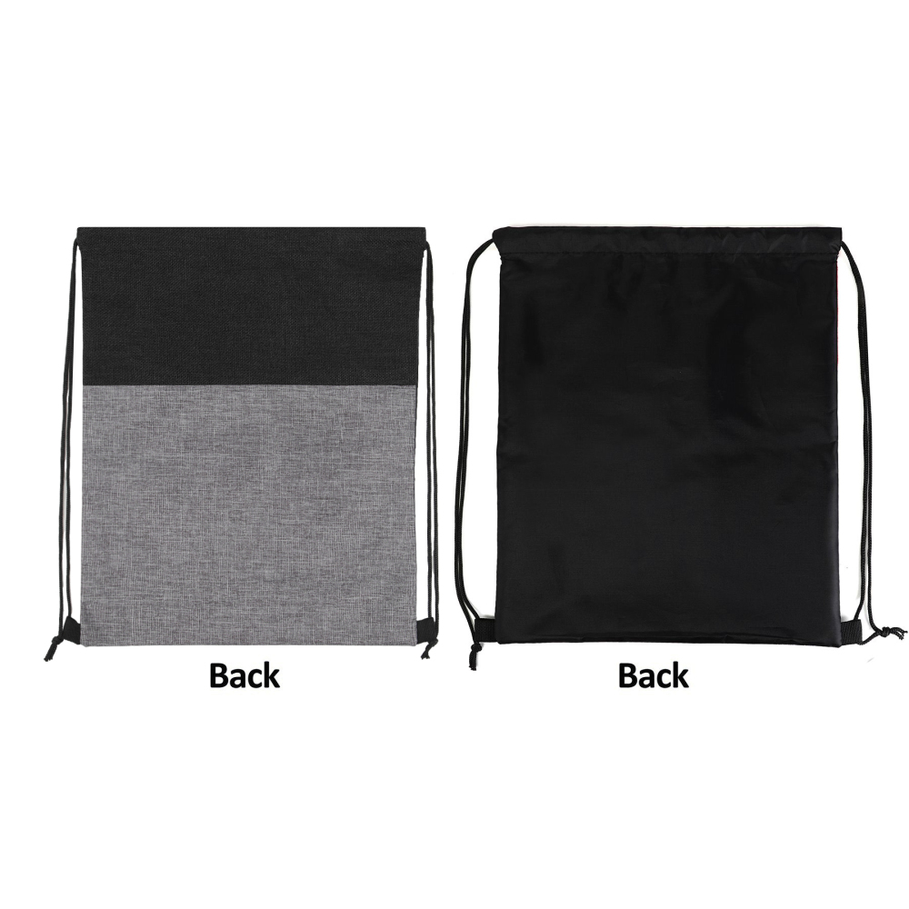 Heathered Jute Drawstring Bag