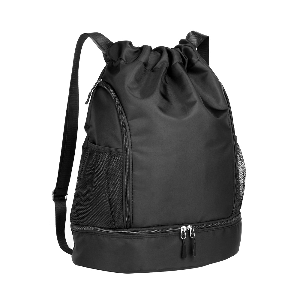 Lightweight Drawstring Backpack Featuring Shoe Compartment
