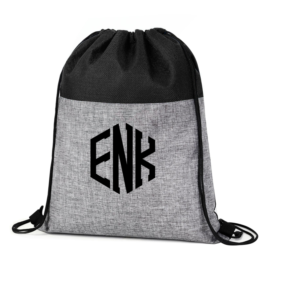 Heathered Jute Drawstring Bag