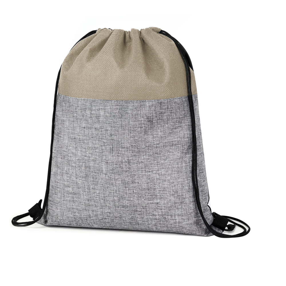 Heathered Jute Drawstring Bag