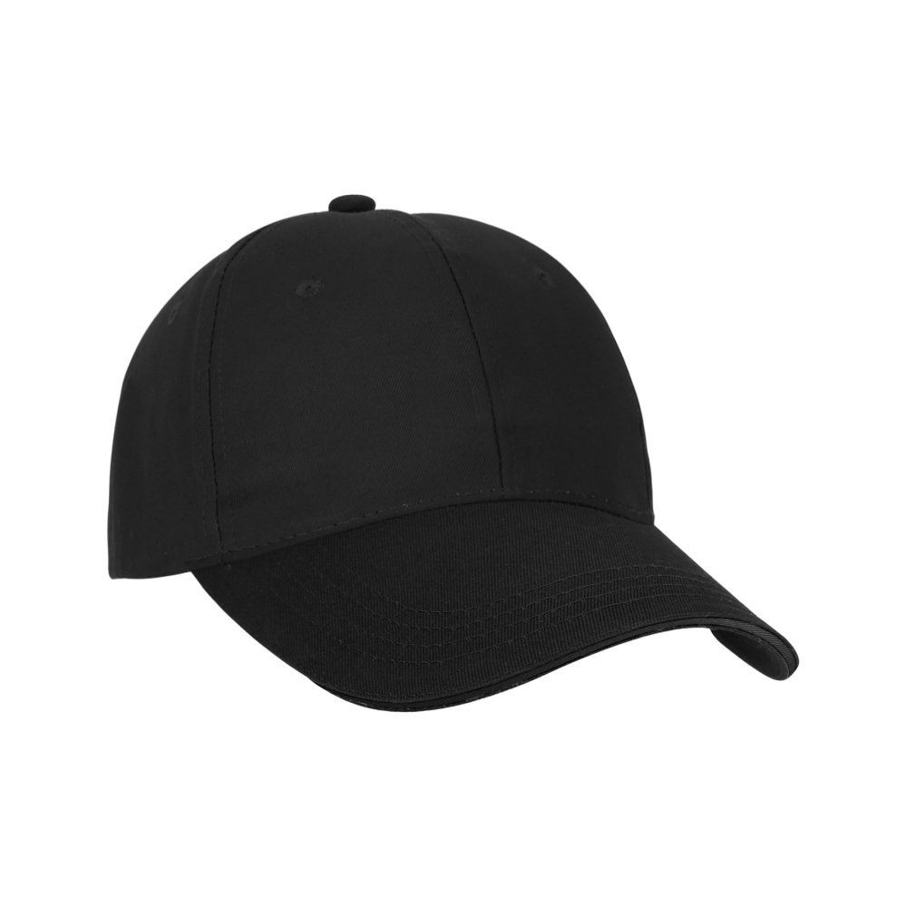 Classic 6-Panel Cotton Twill Sandwich Cap