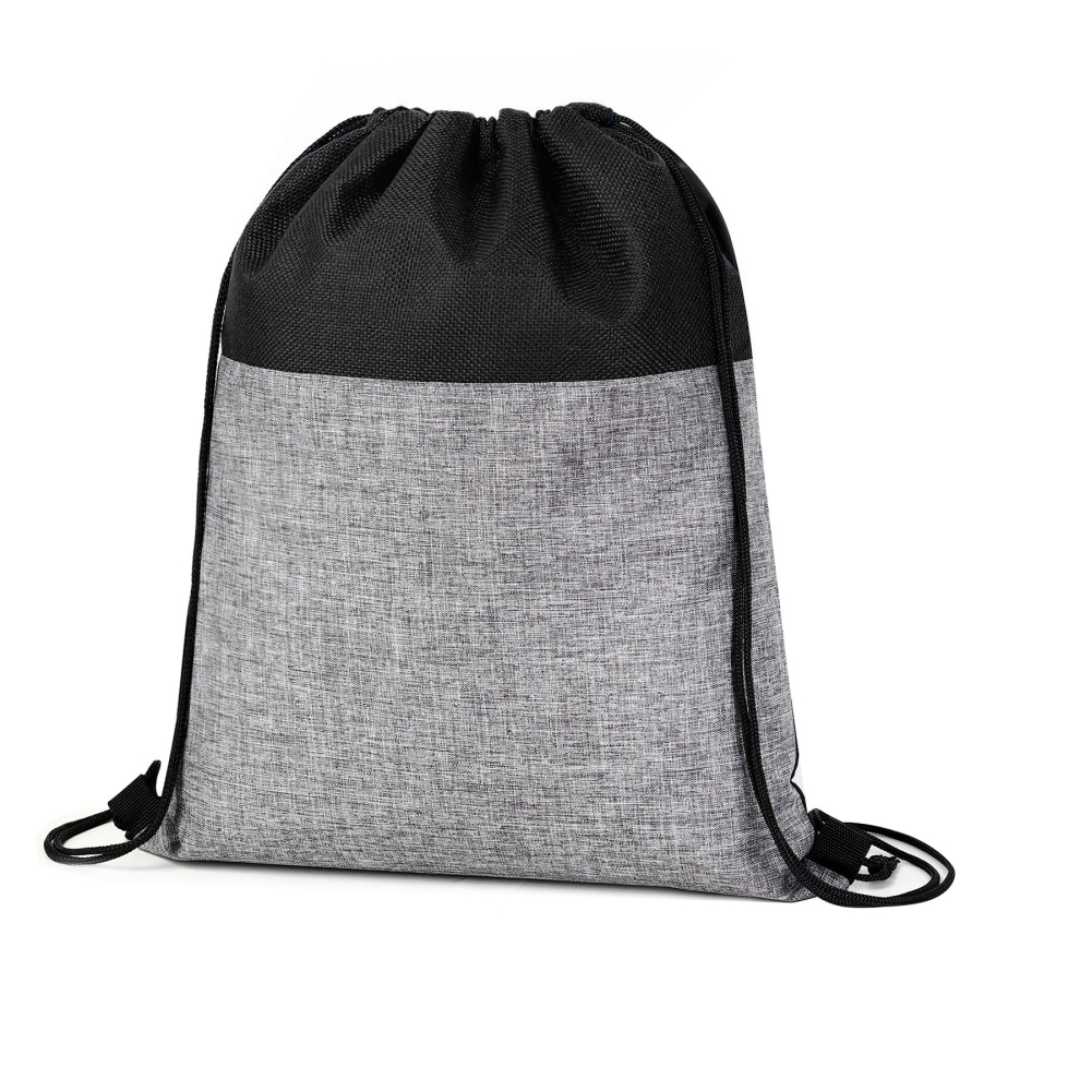 Heathered Jute Drawstring Bag
