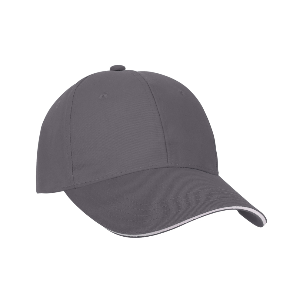 Classic 6-Panel Cotton Twill Sandwich Cap