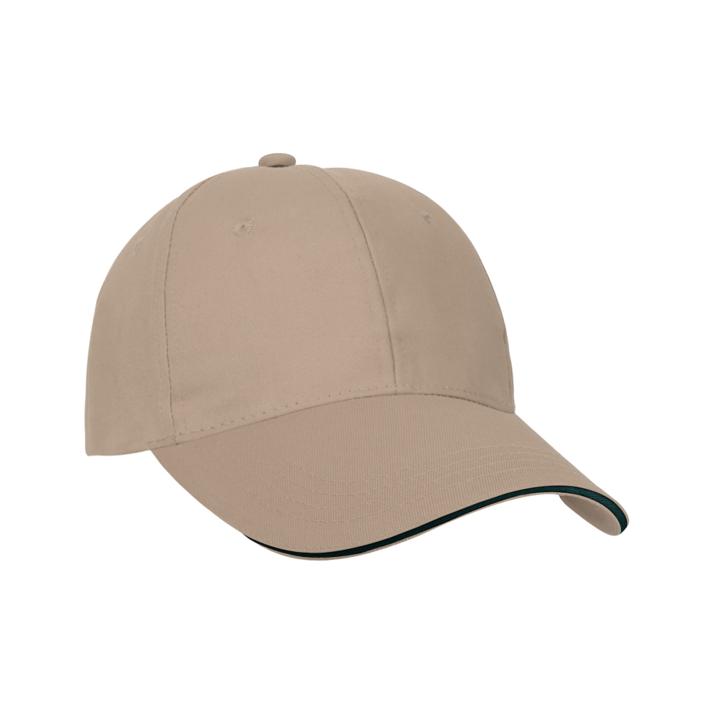 Classic 6-Panel Cotton Twill Sandwich Cap