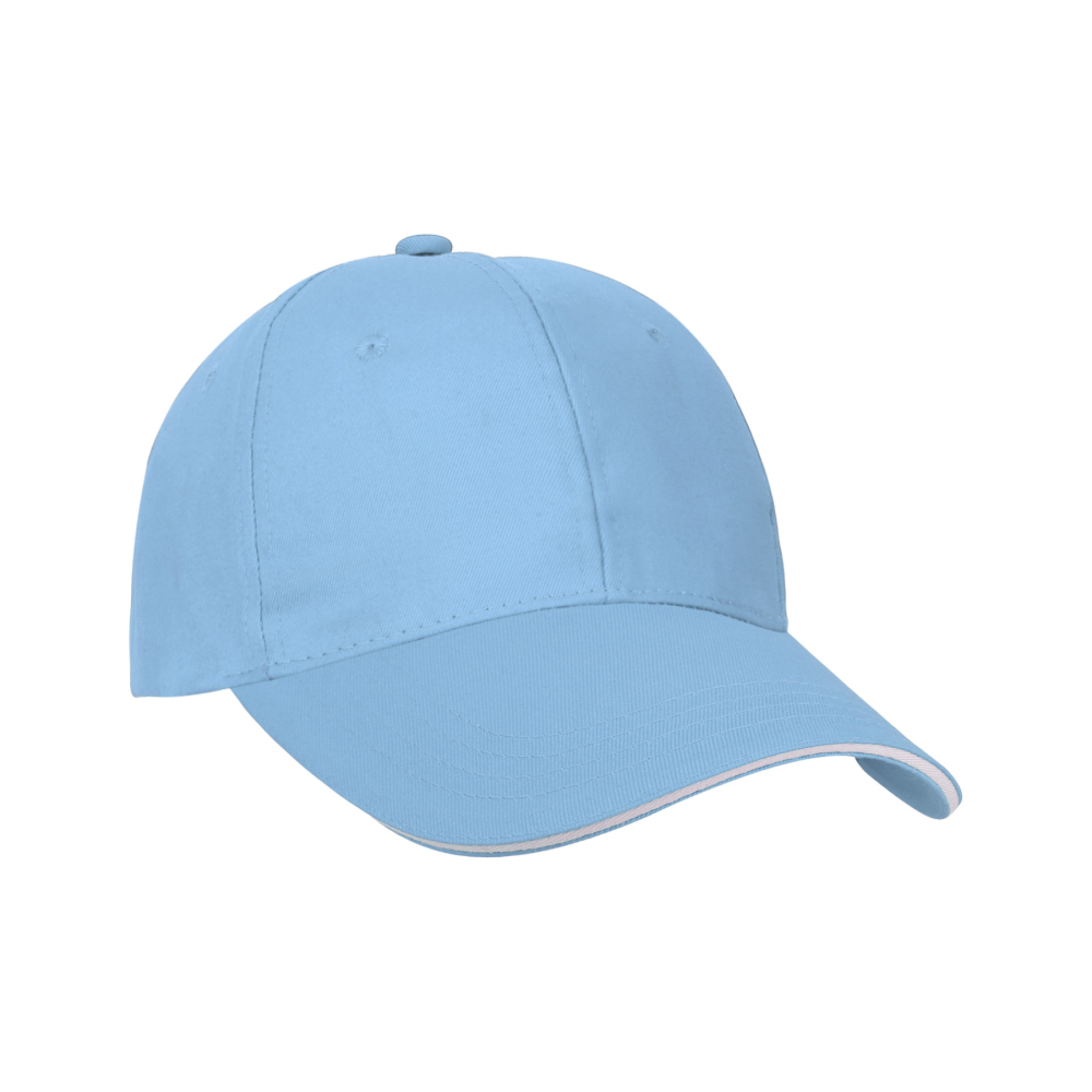 Classic 6-Panel Cotton Twill Sandwich Cap