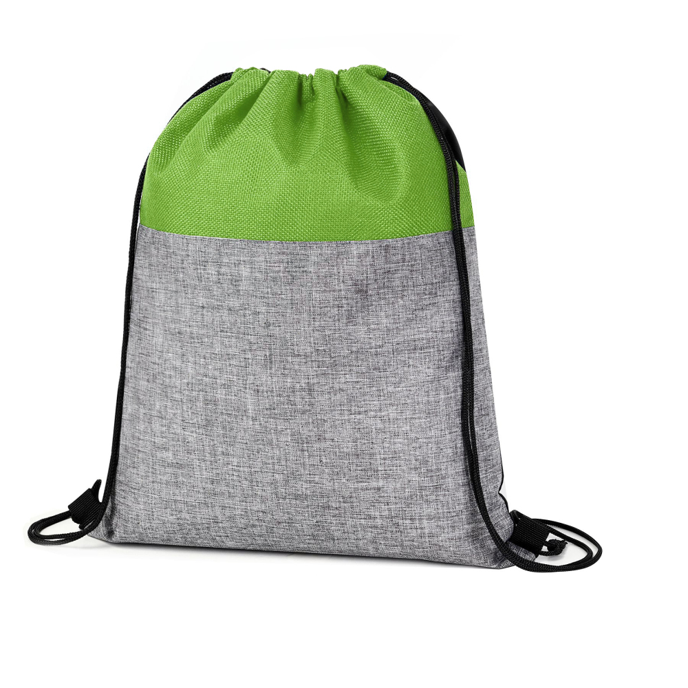 Heathered Jute Drawstring Bag