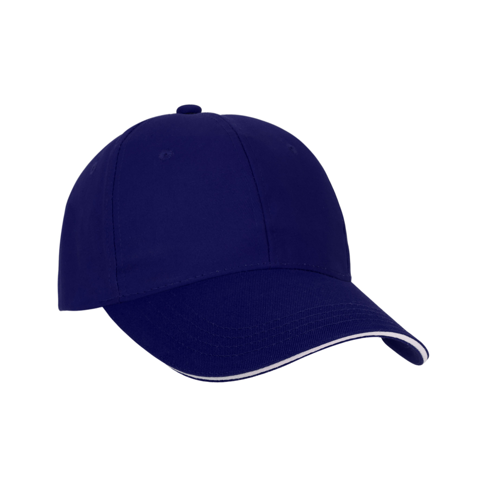Classic 6-Panel Cotton Twill Sandwich Cap