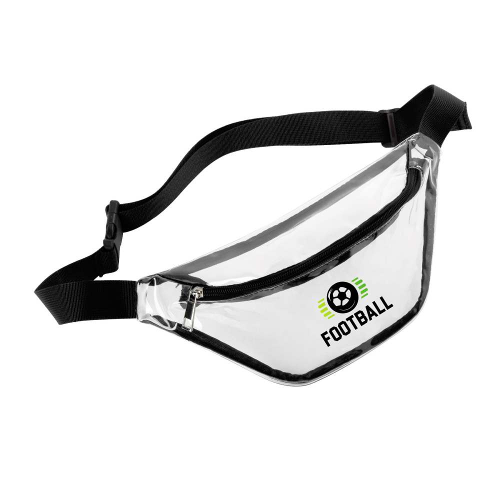 Clear PVC Fanny Pack Bag W/Zipper Pocket