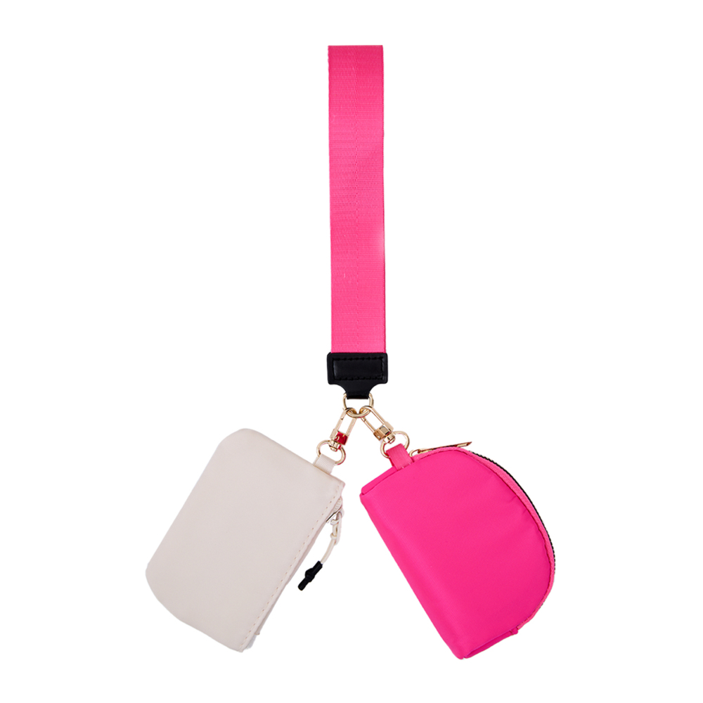 Double-Pocket Wristlet Key Lanyard