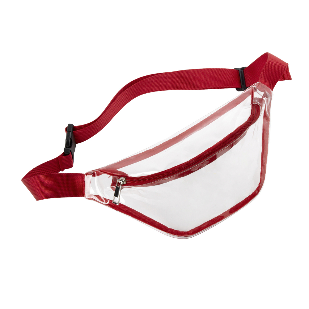 Clear PVC Fanny Pack Bag W/Zipper Pocket