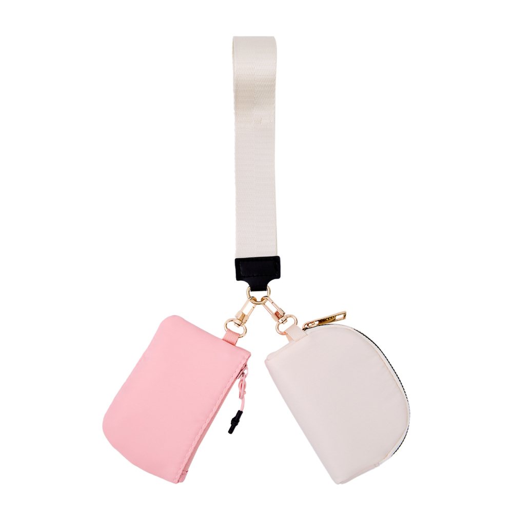 Double-Pocket Wristlet Key Lanyard