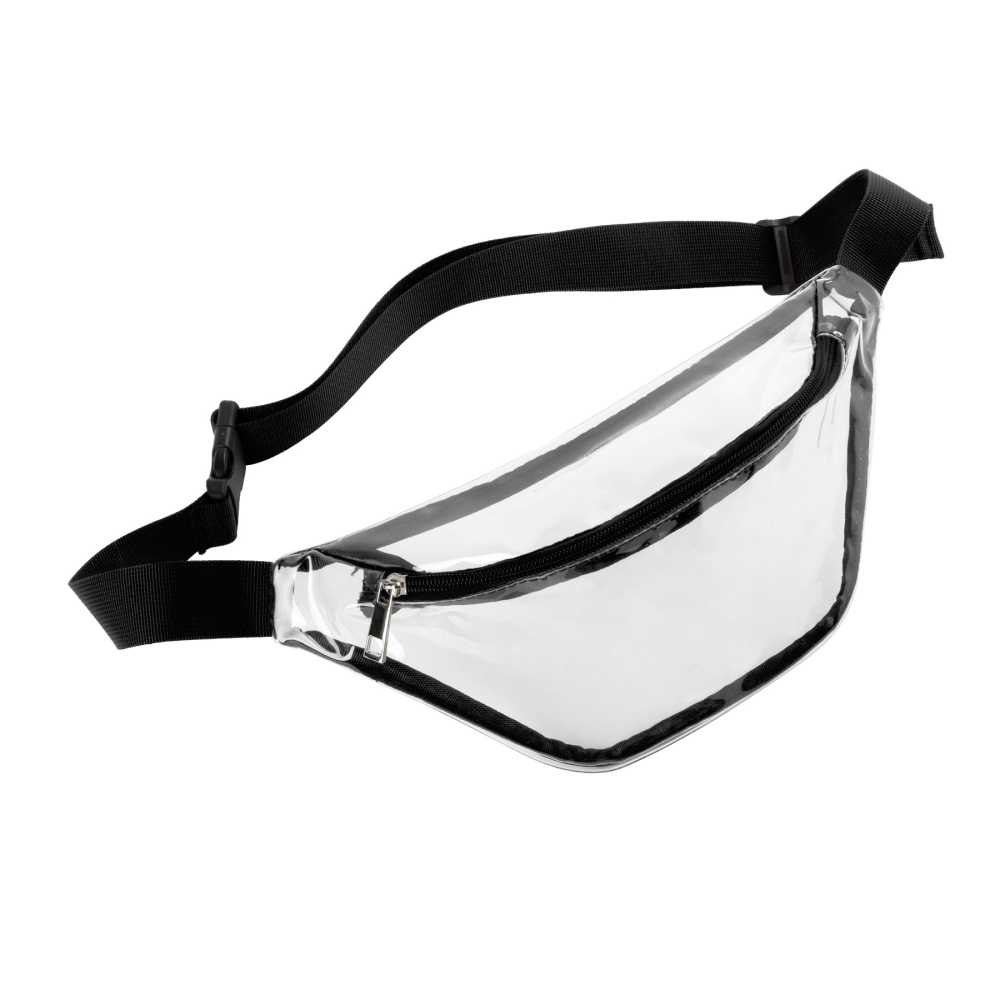 Clear PVC Fanny Pack Bag W/Zipper Pocket