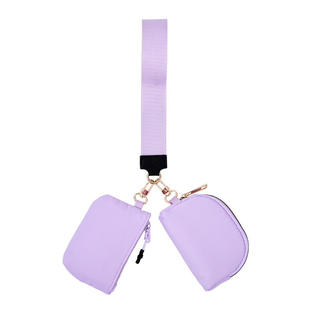 Double-Pocket Wristlet Key Lanyard