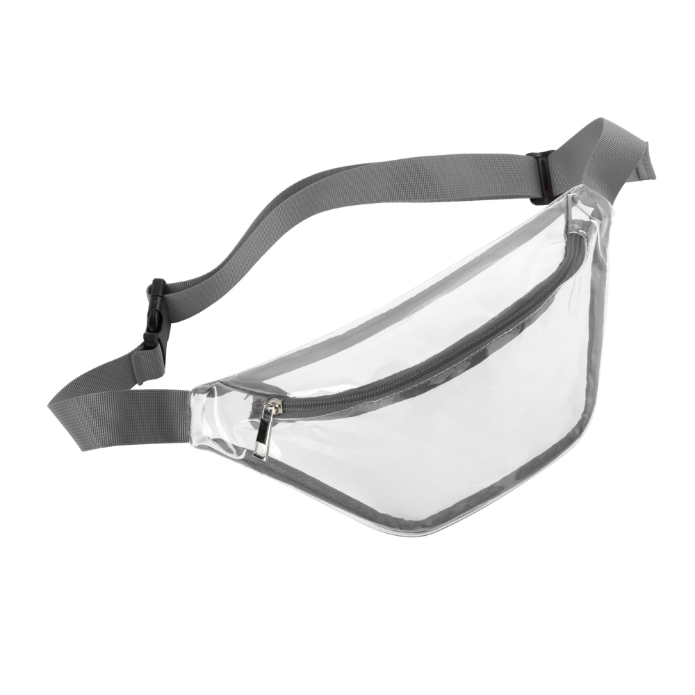 Clear PVC Fanny Pack Bag W/Zipper Pocket
