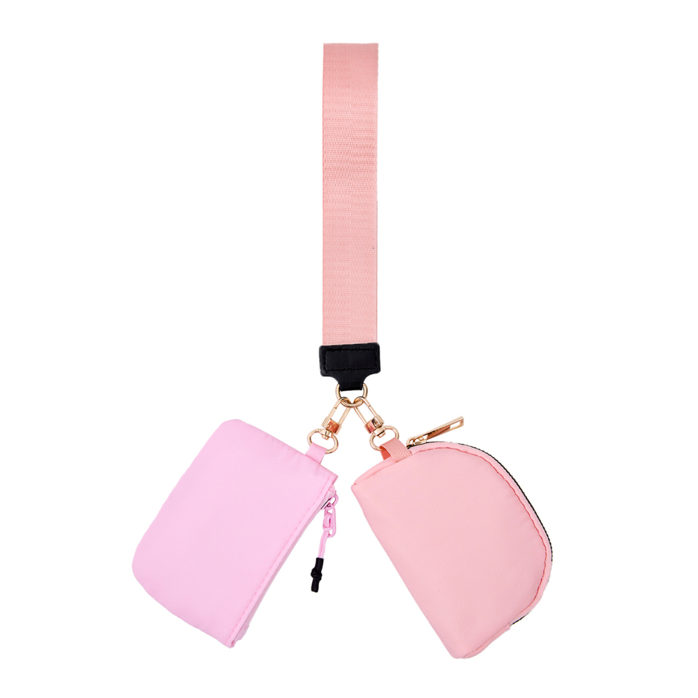 Double-Pocket Wristlet Key Lanyard