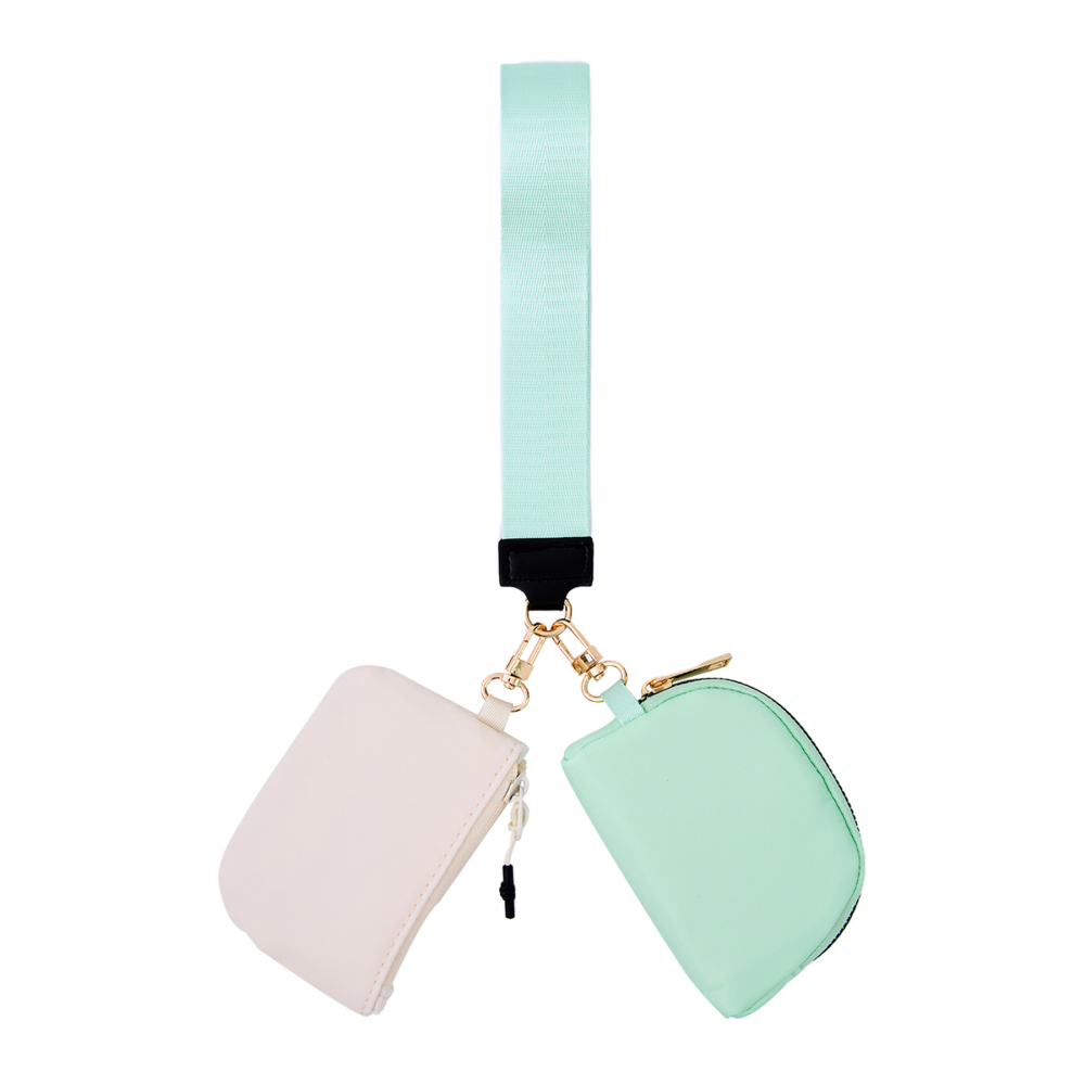 Double-Pocket Wristlet Key Lanyard