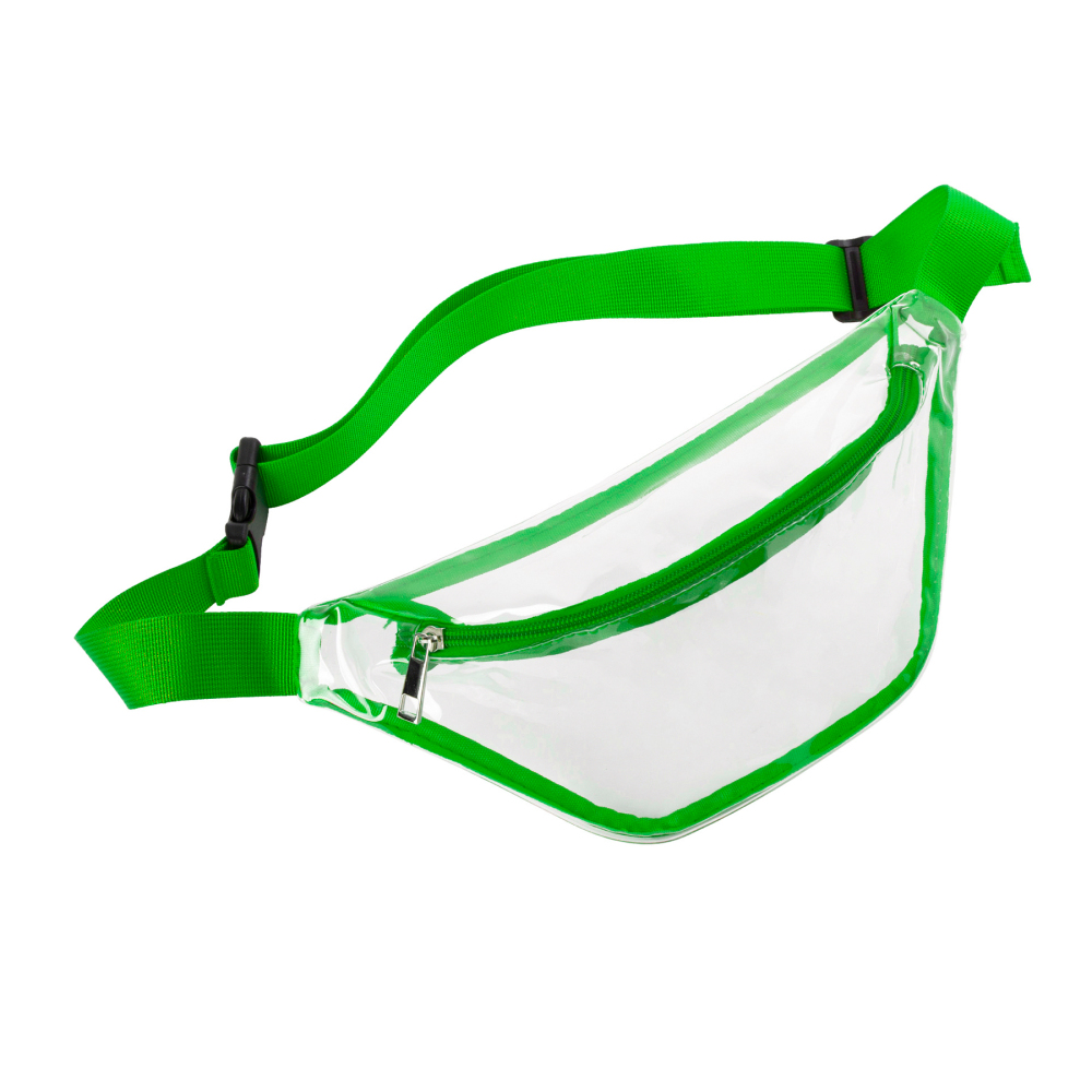 Clear PVC Fanny Pack Bag W/Zipper Pocket