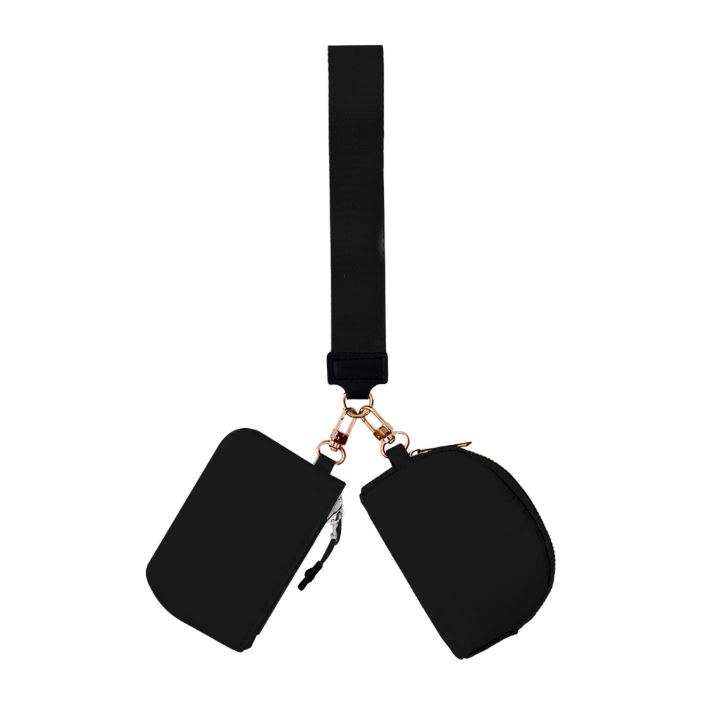 Double-Pocket Wristlet Key Lanyard