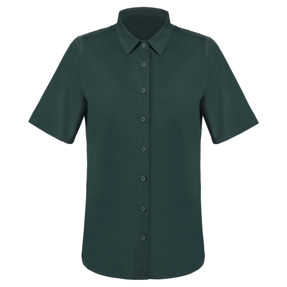 Ladies‘ Button - Down Collar Twill Shirt, Short Sleeve