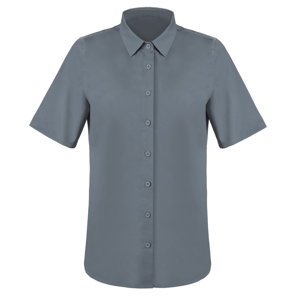 Ladies‘ Button - Down Collar Twill Shirt, Short Sleeve