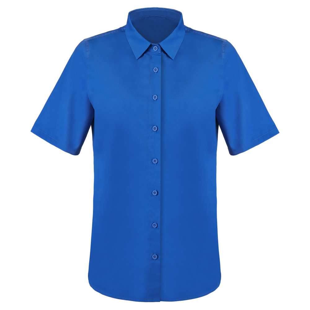Ladies‘ Button - Down Collar Twill Shirt, Short Sleeve