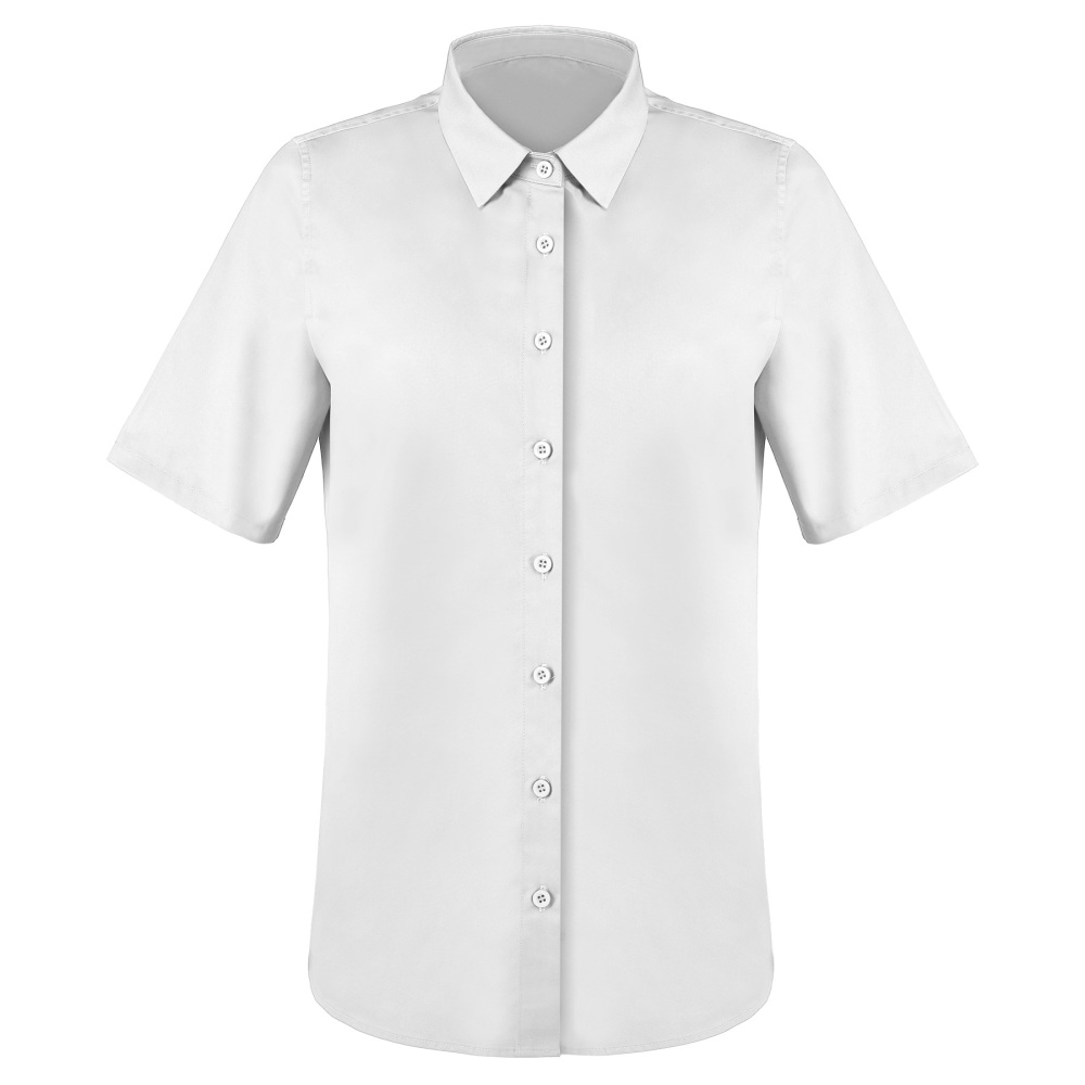 Ladies‘ Button - Down Collar Twill Shirt, Short Sleeve