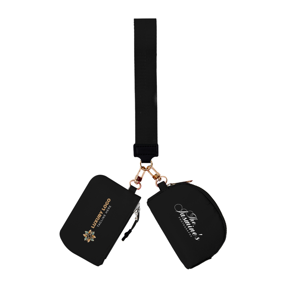 Double-Pocket Wristlet Key Lanyard