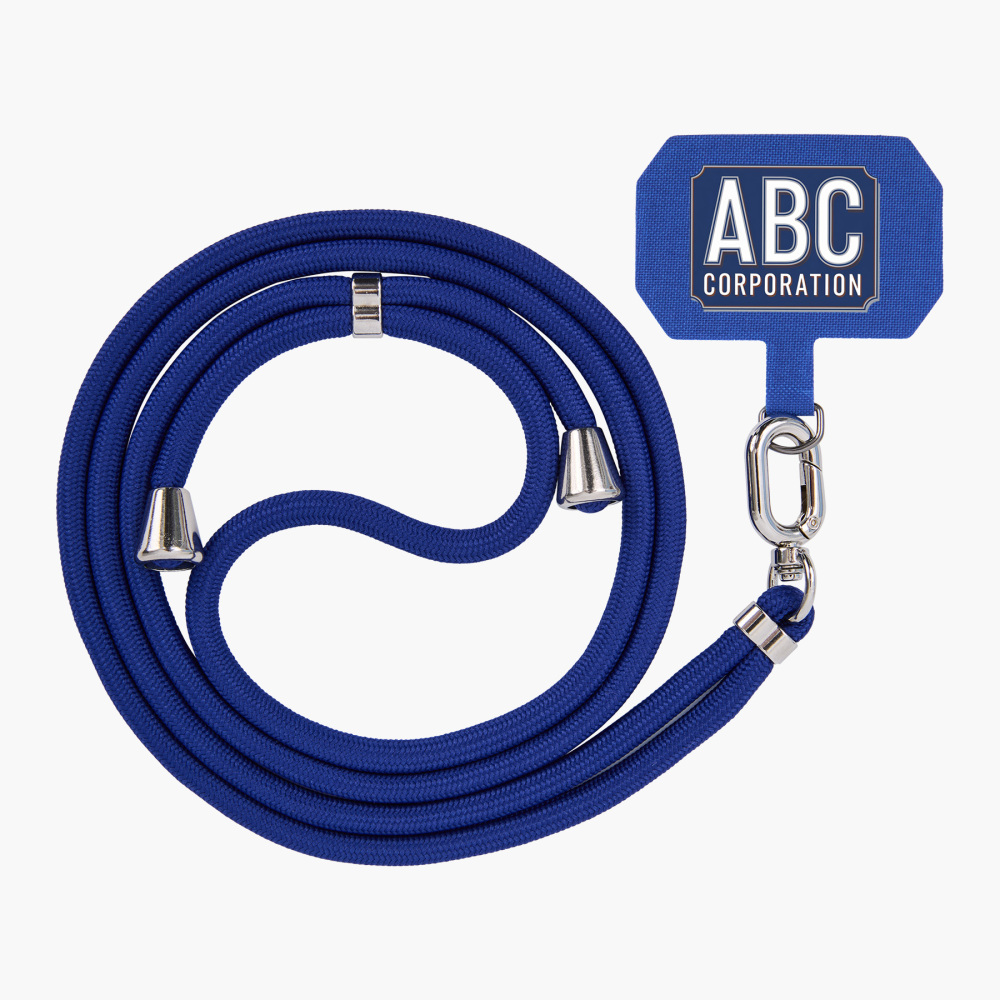 6 mm Braided Rope Phone Lanyard with Printed Reinforced Tether Tab