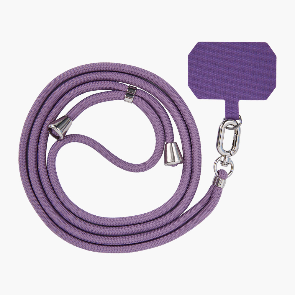 6 mm Braided Rope Phone Lanyard with Printed Reinforced Tether Tab