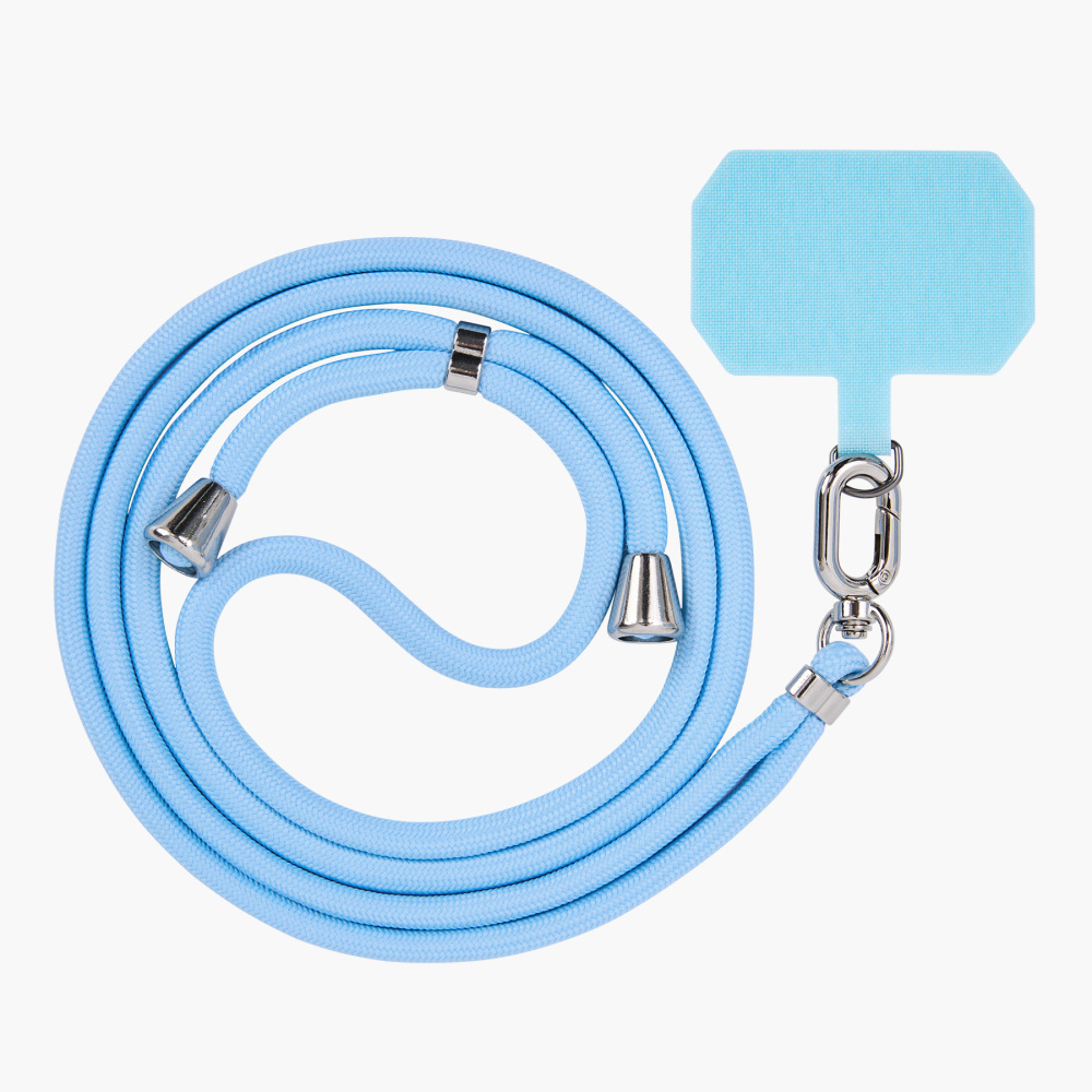 6 mm Braided Rope Phone Lanyard with Printed Reinforced Tether Tab