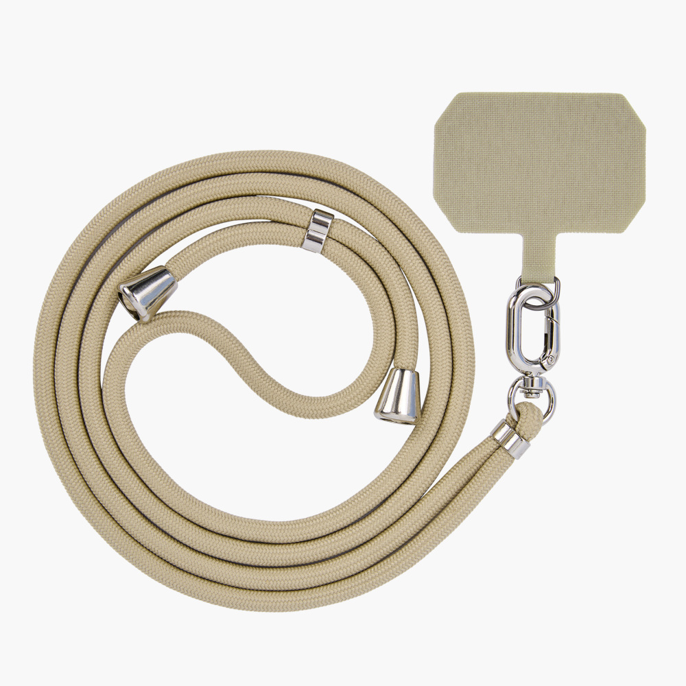 6 mm Braided Rope Phone Lanyard with Printed Reinforced Tether Tab