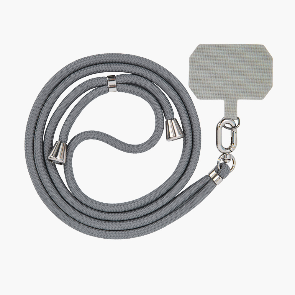 6 mm Braided Rope Phone Lanyard with Printed Reinforced Tether Tab