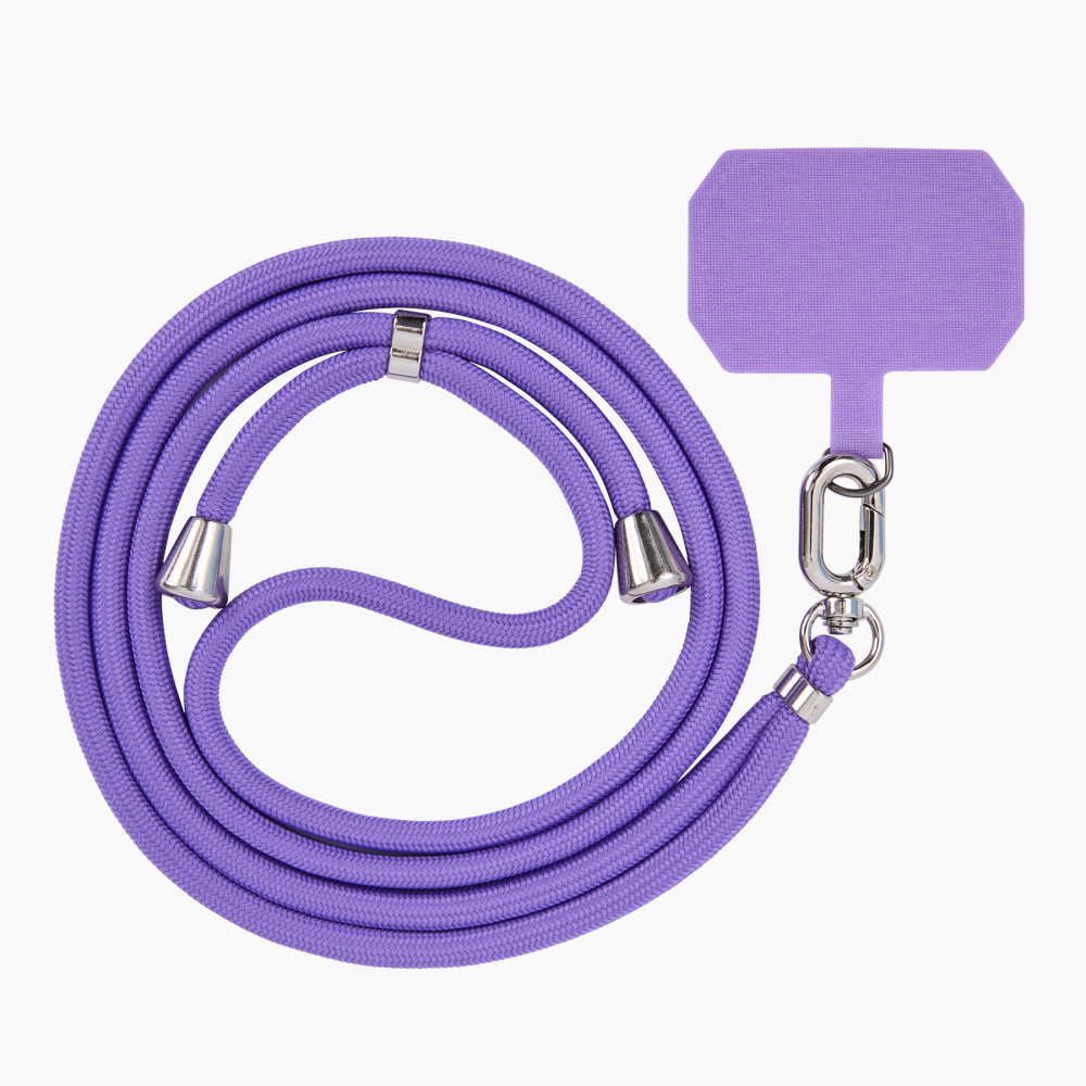 6 mm Braided Rope Phone Lanyard with Printed Reinforced Tether Tab