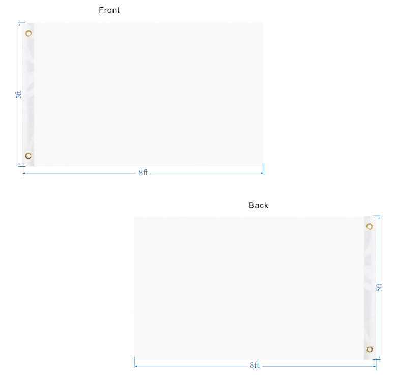 3' x 5' Knitted Polyester Double-Sided Flag with Brass Grommets