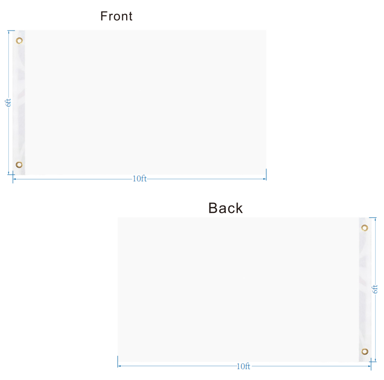 3' x 5' Knitted Polyester Double-Sided Flag with Brass Grommets