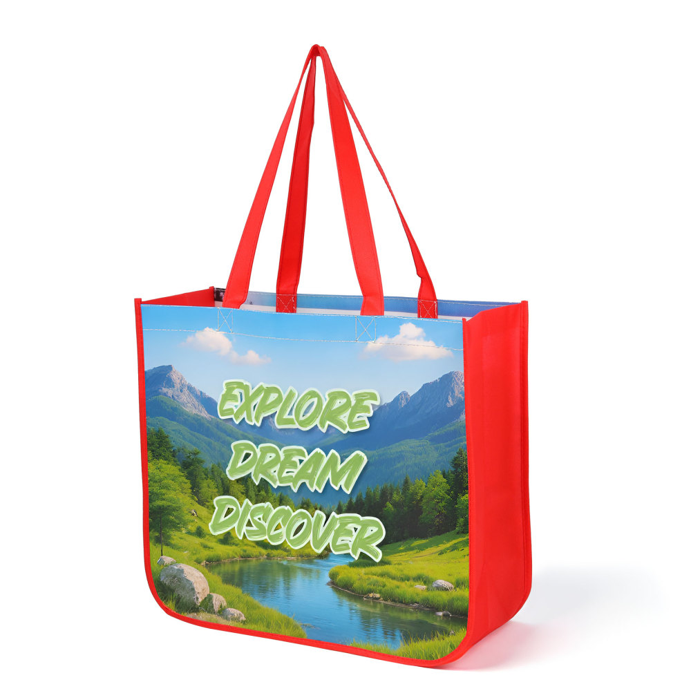 Laminated Curved - Bottom Extra - Large Tote Bag