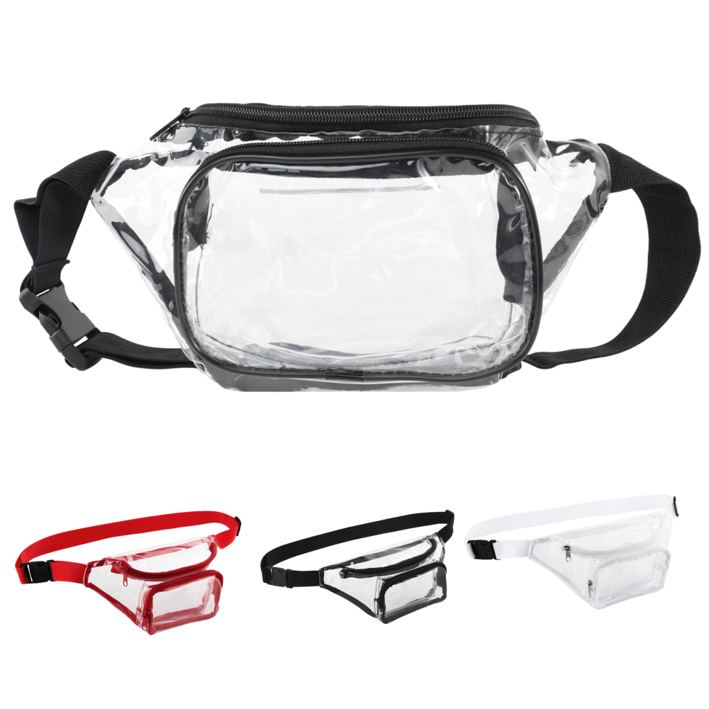 PVC Fanny Pack W/ Two Zippered Pockets