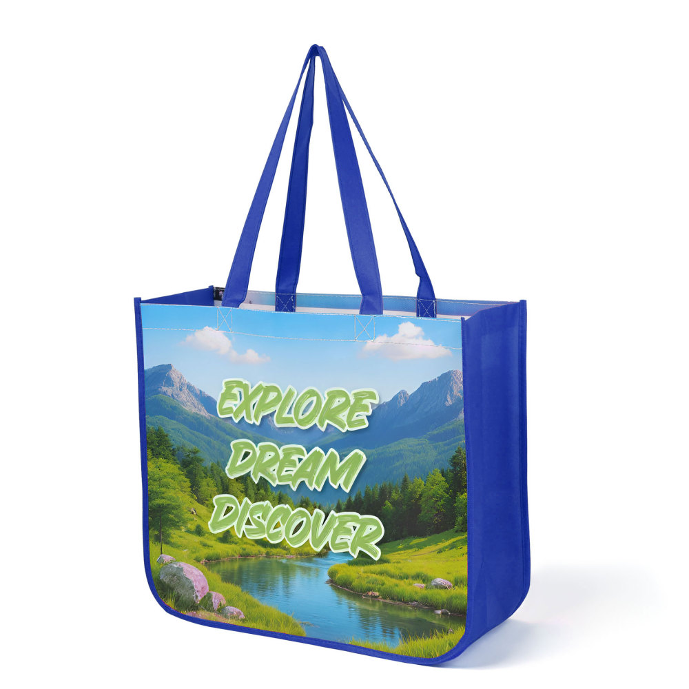 Laminated Curved - Bottom Extra - Large Tote Bag