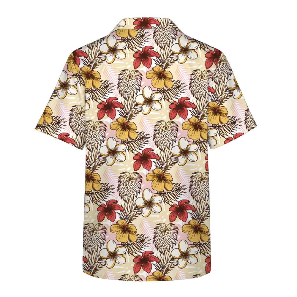 Men's Lightweight Hawaiian Camp Shirt with Sublimated Print