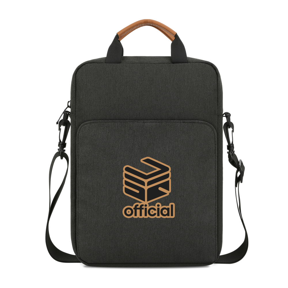 Crossbody Bag with Leather Handle for Laptops