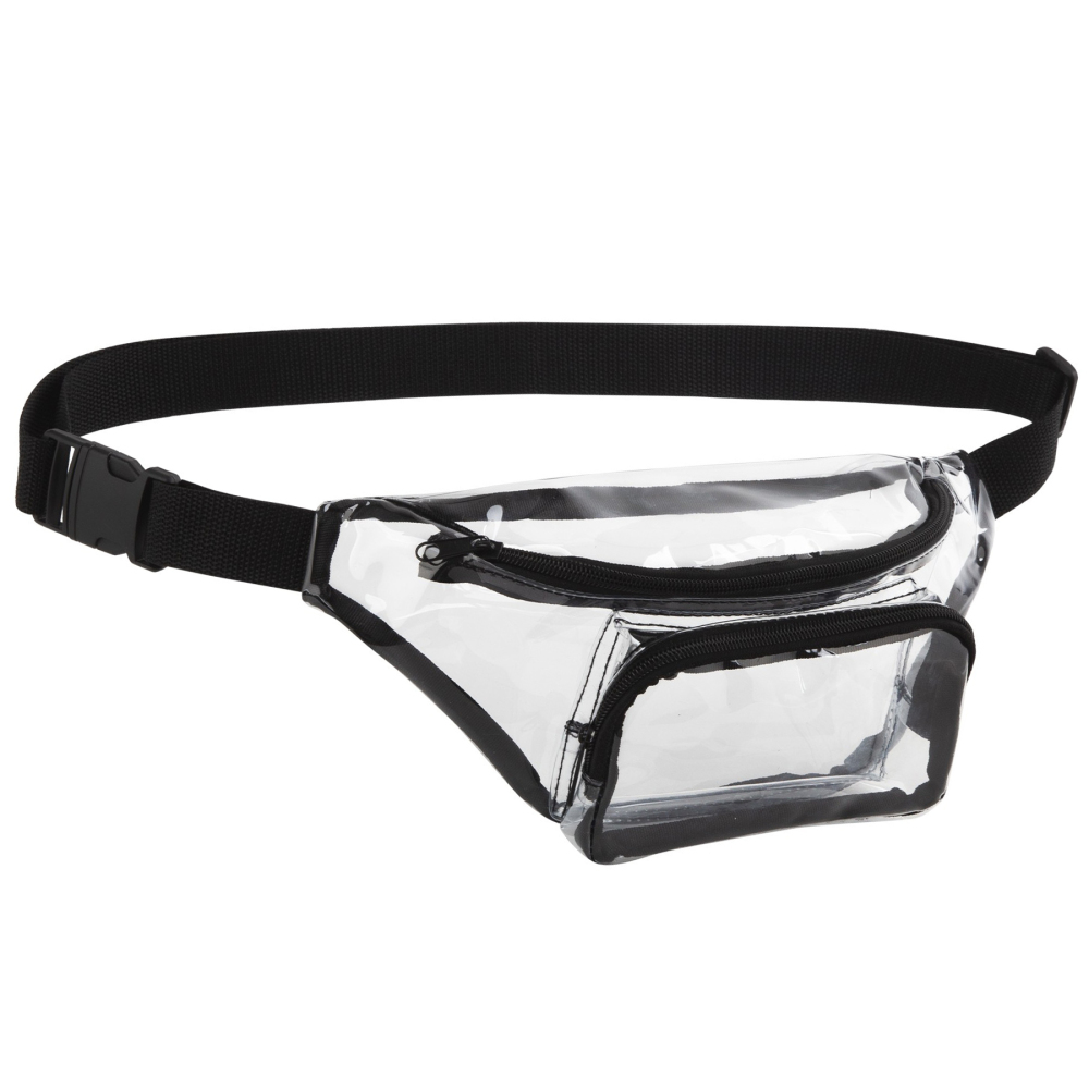 PVC Fanny Pack W/ Two Zippered Pockets