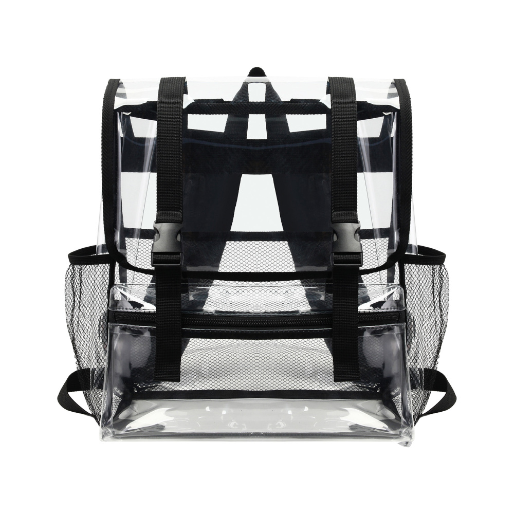 Top Flap Clear PVC School Backpack