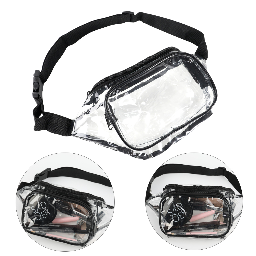 PVC Fanny Pack W/ Two Zippered Pockets