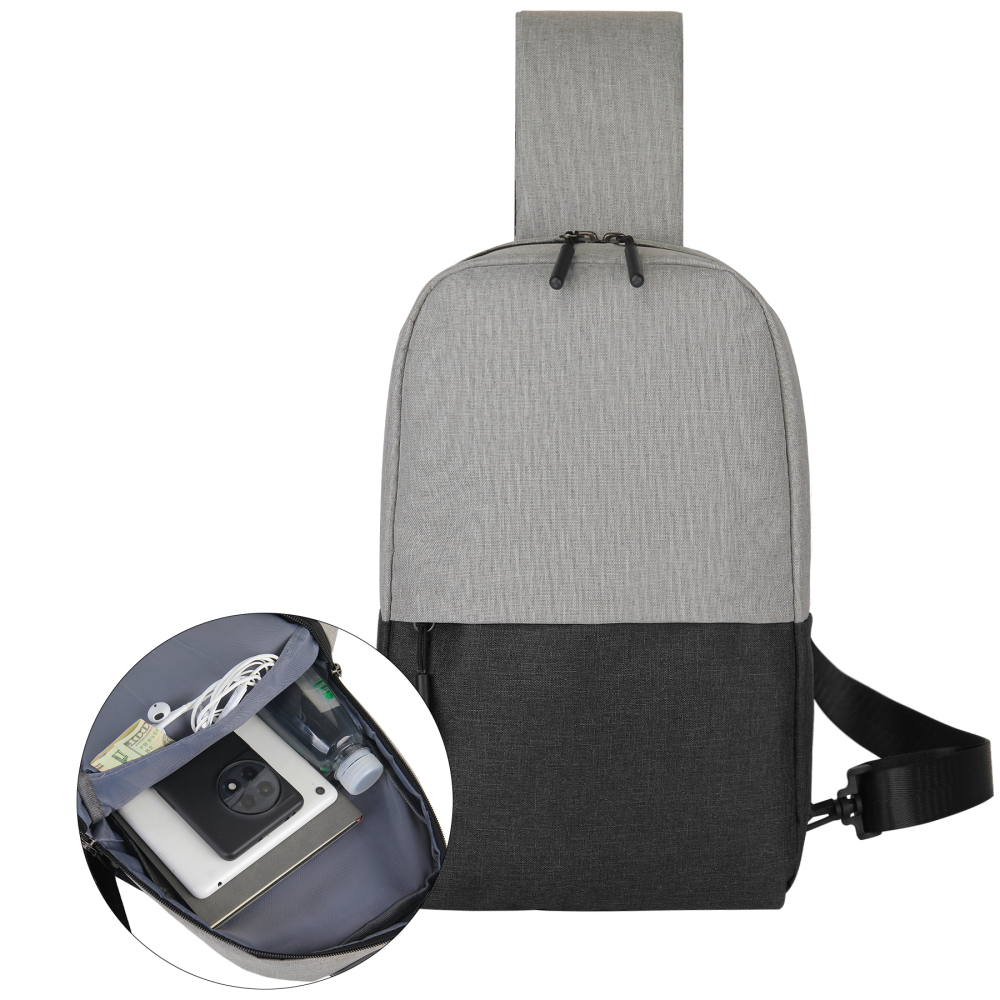 Dual-Tone Crossbody Sling Pack