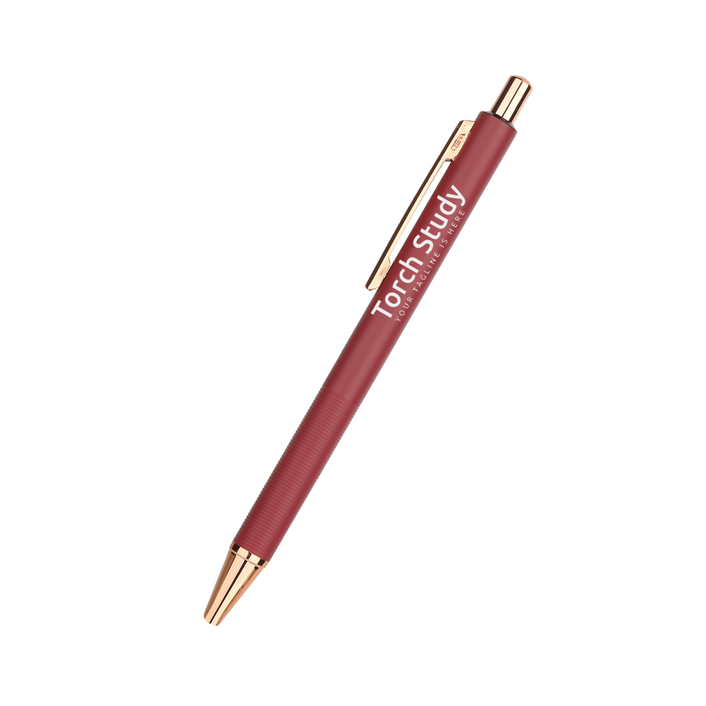 Elegant Rose Gold Anodized Aluminum Pen