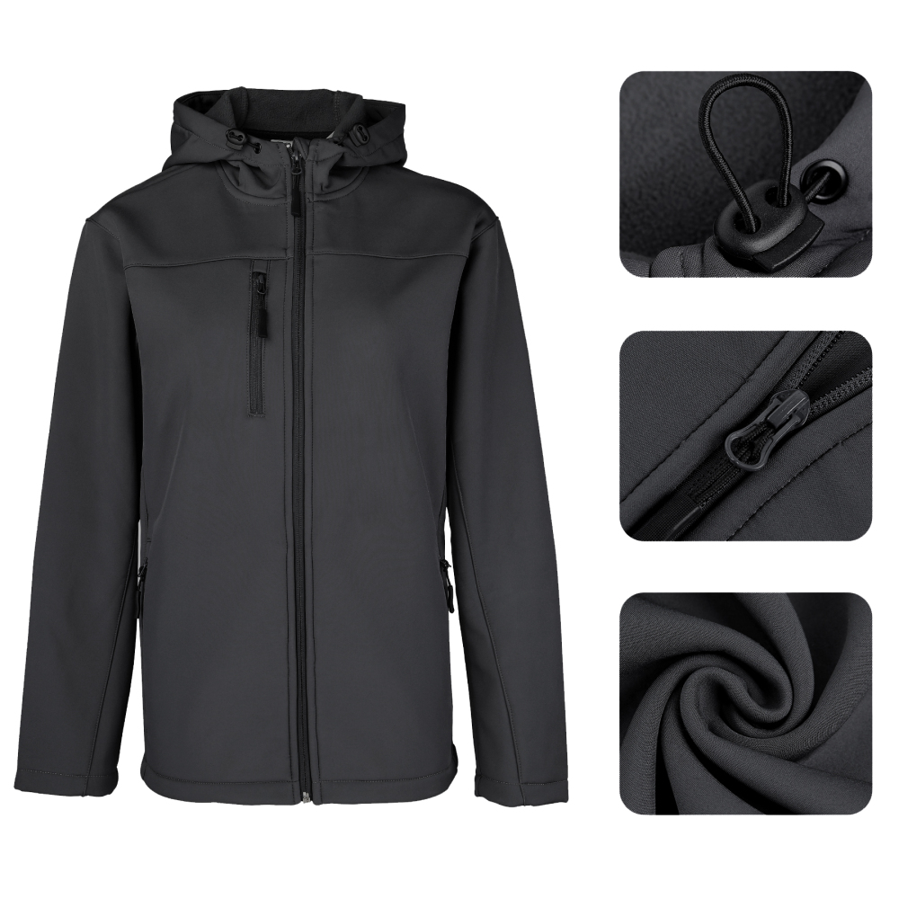 Men's Soft Shell Hooded Jacket