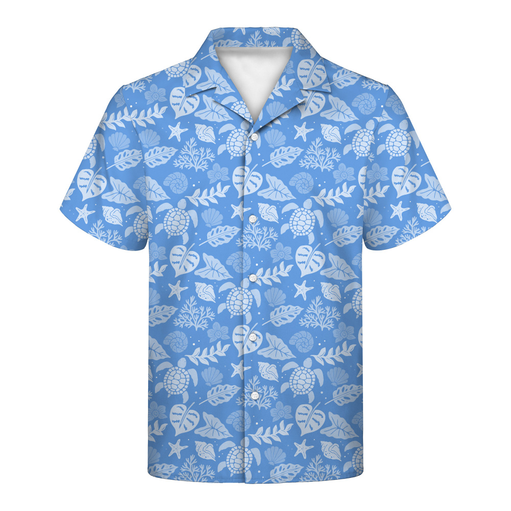 Men's Lightweight Hawaiian Camp Shirt with Sublimated Print