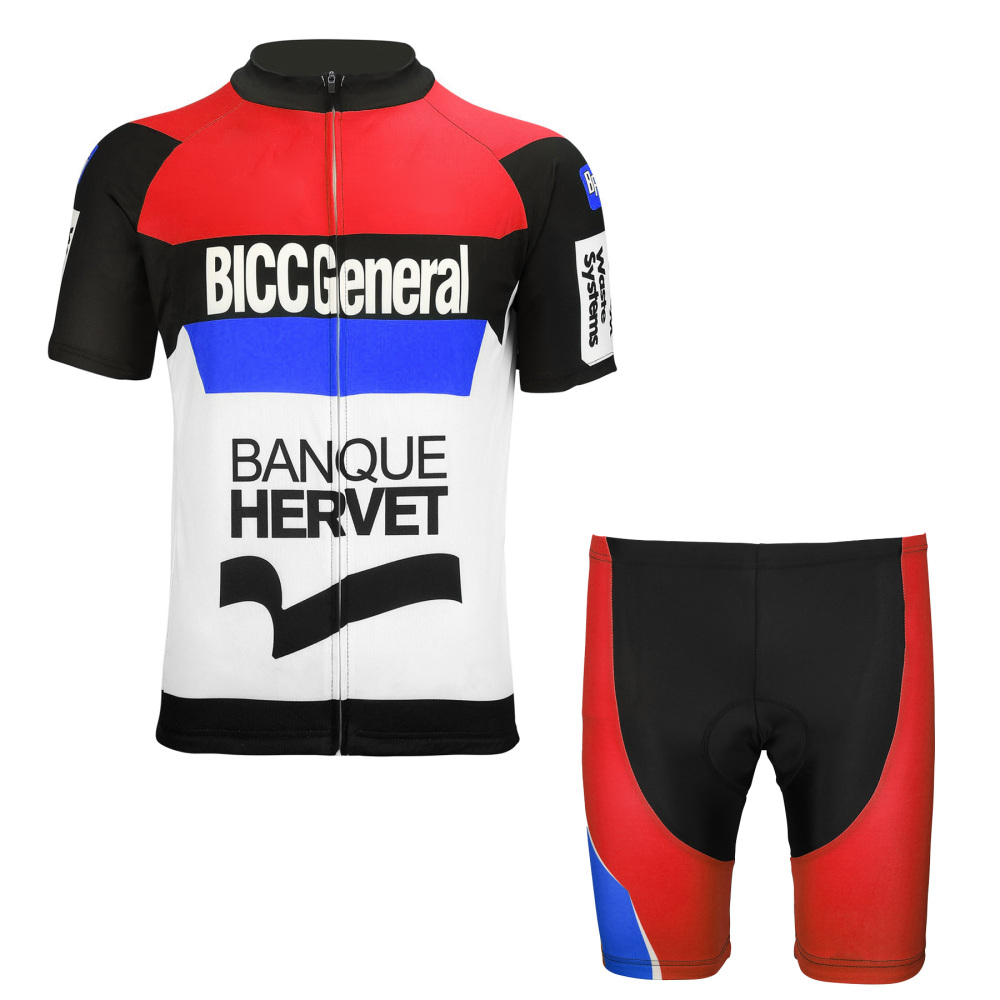 Custom Unisex Full-Color Sublimated Cycling Jersey Set